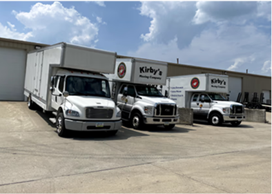Kirby's Moving Company trucks
